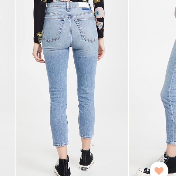 RE/DONE| New 90s High Rise Ankle Crop Jeans (size:27) - Picture 8 of 9